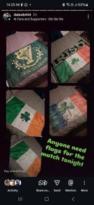 ireland flags for match 5 x 3ft