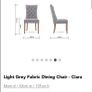 EZ Living Grey Fabric Dining Chair Image 4