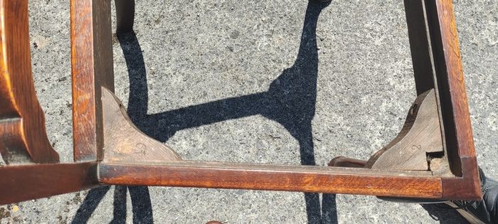 6 Hardwood Vintage Dining Chairs