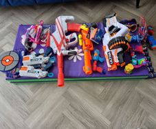 Selection of NERF toys Fortnite