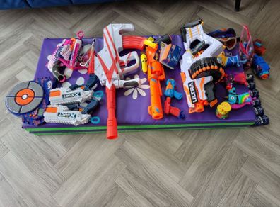 Selection of NERF toys Fortnite