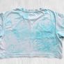 Ed Hardy LOS Tigre Tiger Rhinestone Tie Dye Crop T-Shirt Turquoise Small S Image 6
