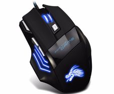 Pro 7 Button Gaming Mouse 5500 DPI Optical LED Gamer