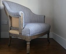 Sherlock Buttoned Belgian Soft Twill Armchair