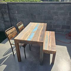 Home Street Home sand wood dining set