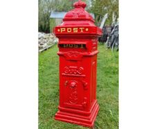 Cast Iron Pillar Post box Red CH R 1702B R