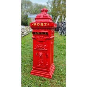 Cast Iron Pillar Post box Red CH R 1702B R