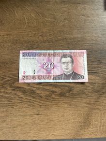 Lithuanian 20 Litas Banknote 2001s VF