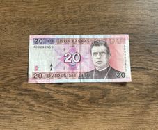 Lithuanian 20 Litas Banknote 2001s VF