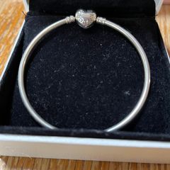 Pandora Bangle Heart Clasp 19cm