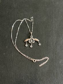 silver necklace
