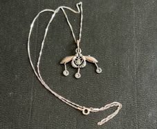 silver necklace