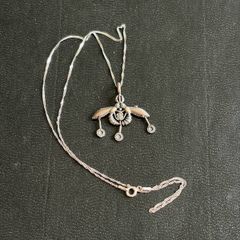 silver necklace