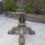 Antique Cast Iron upcycled Plant Hanger/Bird Feeder Image 8
