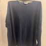 COS navy curves long sleeve top size L UK22/24 EU50/52 Postage included Image 2