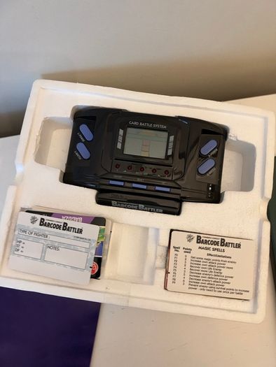 Barcode Battler (Tomy/Epoch, 1992) - boxed with manual and cards, English edition
