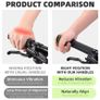 Comfortable Fluorescence Bicycle Bar Ends Ergonomic Design Bike Handlebar Nylon Bicycle Handle Bar Grips Cycling Accessory Image 2