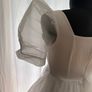 Pin up girl - short, airy, flared dress with puff sleeves Image 5