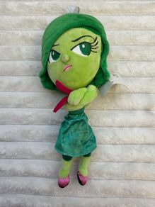 Disney Inside Out 2 Disgust Soft Plush approx. 10" for car/window Used Damaged Head is too loose Please look at the pictures
