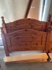 Extremely Solid Single Wooden Bed Frame - Can Deliver