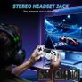Wireless Controller for PS-4, Crack Design with RGB Light, 1000mAh Battery, 3.5mm Audio Jack, Gamepad Joystick with Dual Vibration/6-Axis Gyro Sensor/Touch Panel, Controller for PS-4/Pro/Slim/PC Image 5