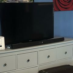 tv and cabinet