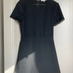 Maje black lace playsuit