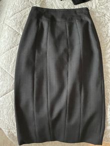 Karen Millen grey wool skirt size 6 new