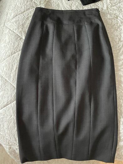 Karen Millen grey wool skirt size 6 new