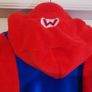 Super Mario Brother Bros Onesie Nintendo Full Zip Bodysuit One Piece Size 12-14 Year Image 7