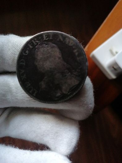 1731 French Silver One Ecu Coin