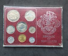 Rare 1977  / 1982 Republic of Seychelles Proof Uncirculated Coin Set