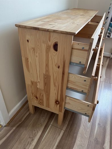 Very Strong + solid Pine ikea Tarbe 6 drawer unit