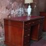 Victorian antique mahogany pedestal Desk Image 6