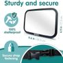 Baby Car Mirror (2 Pack) - 100% Shatterproof & Shakeproof, Award-Winning Car Mirror Baby Rear View, Non-Slip with 360 Rotation, Newborn Essentials Image 2