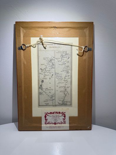 Irish Road Map (Thomas Kitchin / Terry Sculp) Dublin to Castlebar & Newport via Athlone