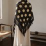 Handmade Crochet Floral Shawl  Wrap Image 2