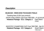 Investec Weekend Final Tickets