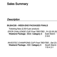 Investec Weekend Final Tickets