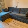 Chaise couch with storage and sofa bed Image 2
