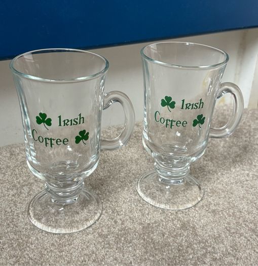 A Pair of Vintage Irish Coffee Glasses