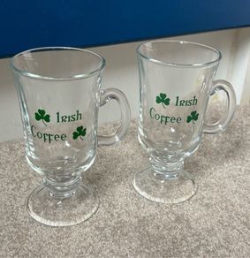 A Pair of Vintage Irish Coffee Glasses