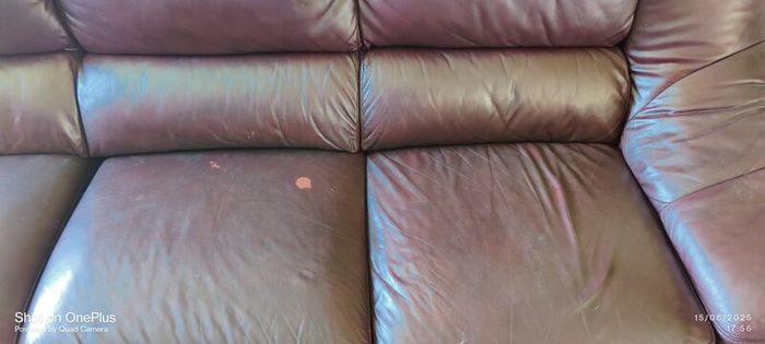Genuine leather corner 3 seater free