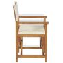 Folding Directors Chairs 2 pcs Solid Teak Wood Image 2