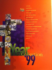 1999 Mint collection of stamps including mint sheetlet of Gaelic  Football team of the Millenium