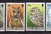 1997 Isle of Man Owls Commemorative Stamps Mint Never Hinged (MNH)