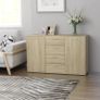 Sideboard Sonoma Oak 120x35,5x75 cm Chipboard Image 9
