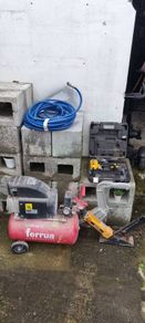 Air Compressor, Dewalt Nail Gun, Bostitch Floor Nailer