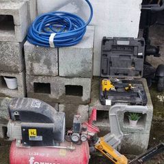 Air Compressor, Dewalt Nail Gun, Bostitch Floor Nailer