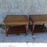 Hard wood side tables Image 3